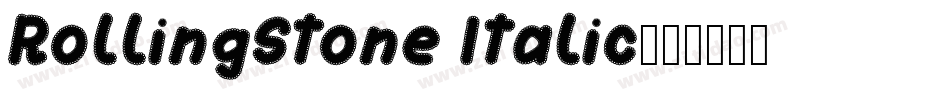 RollingStone Italic字体转换